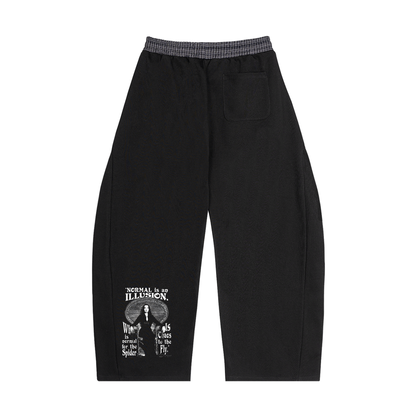 UNDNIBL × ANTIREALITY Plaid Waistband Barrel Sweatpants