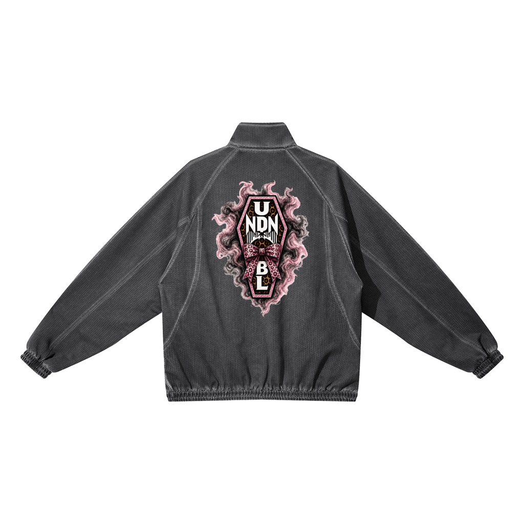 UNDNIBL × PINK Vintage Wash Full Zip Mesh Jacket