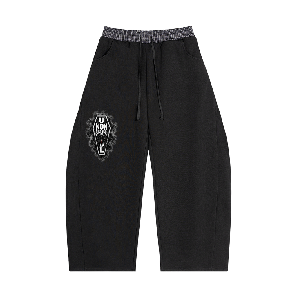 UNDNIBL × ANTIREALITY Plaid Waistband Barrel Sweatpants