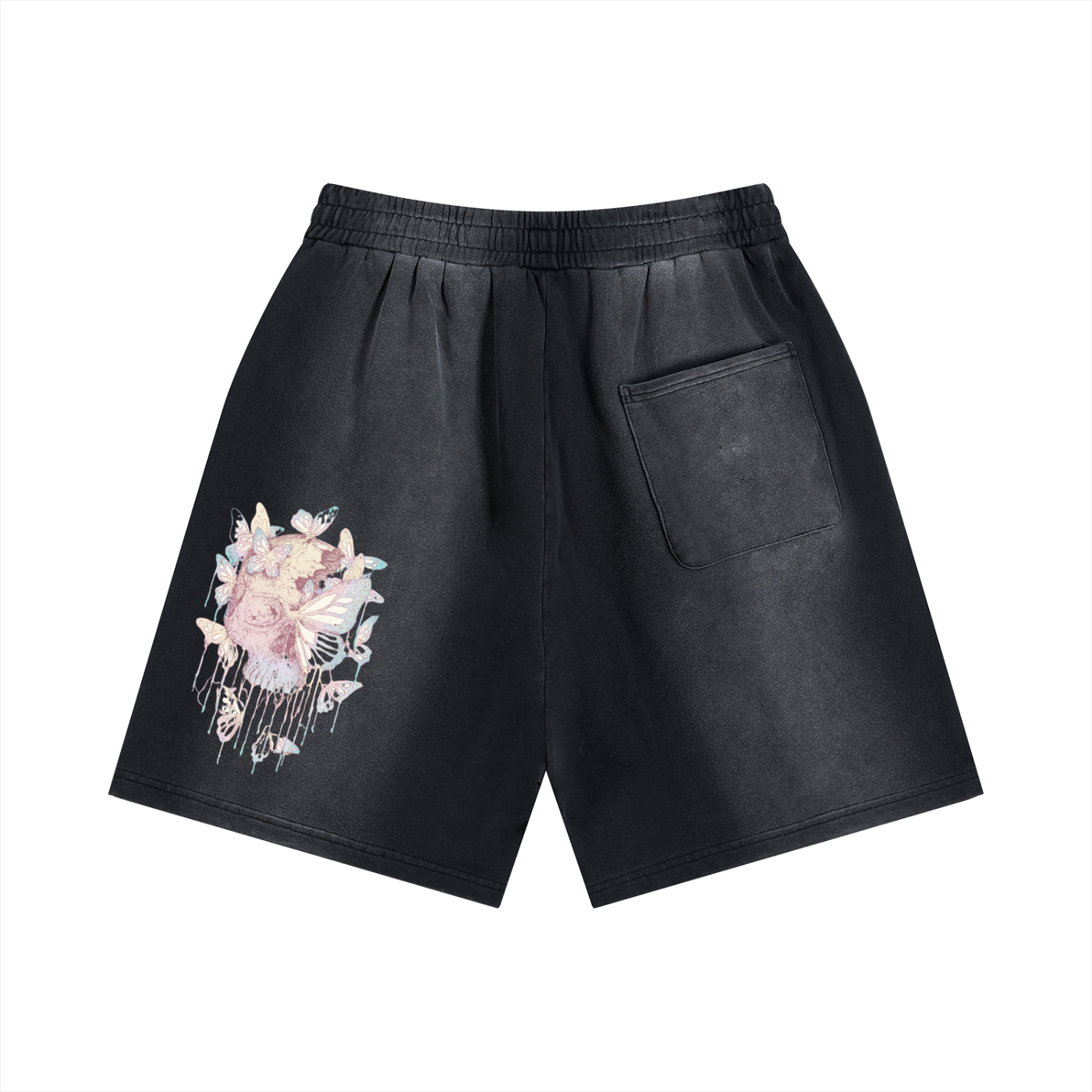 UNDNIBL × PINK Fade Distressed Shorts