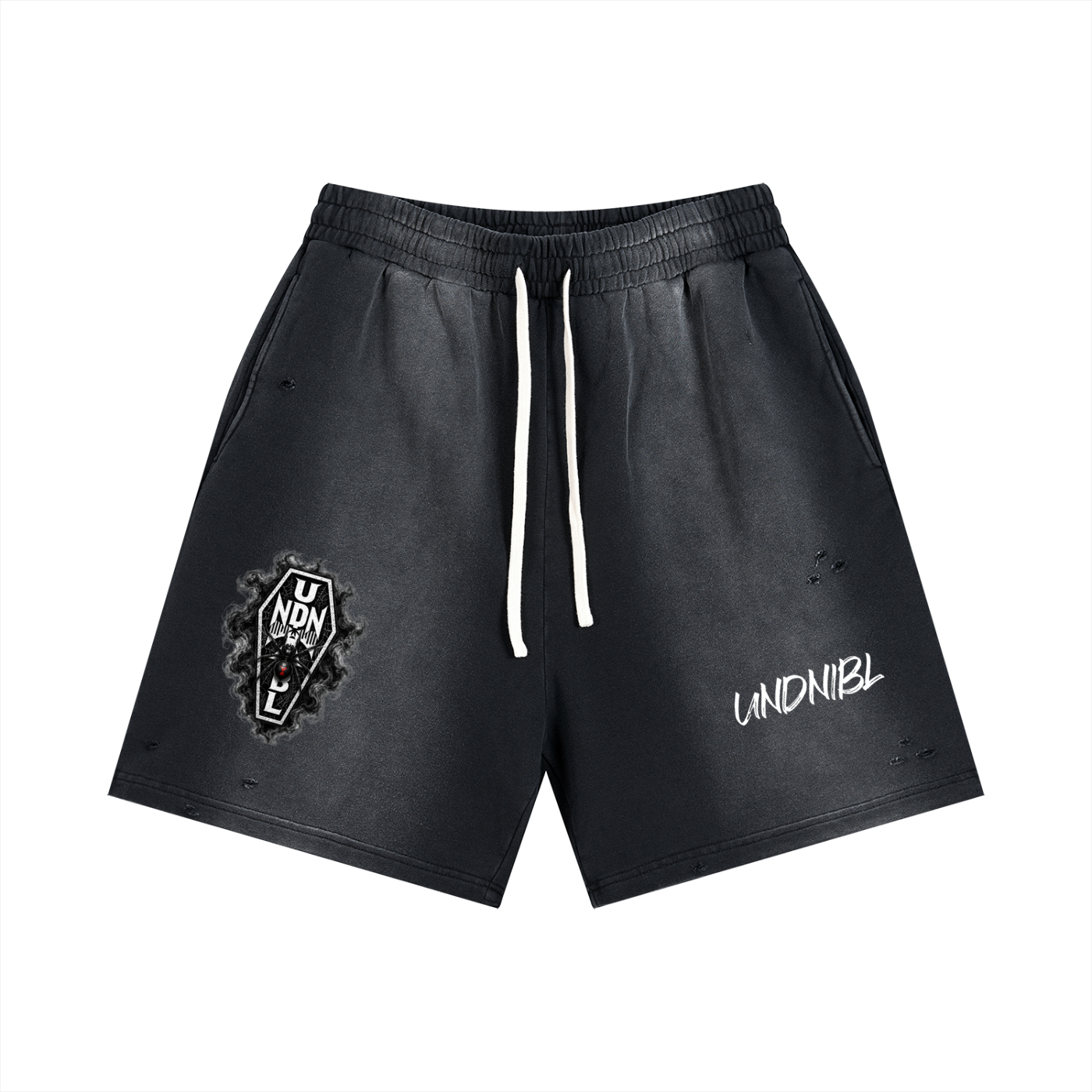 UNDNIBL Sun Fade Distressed Shorts