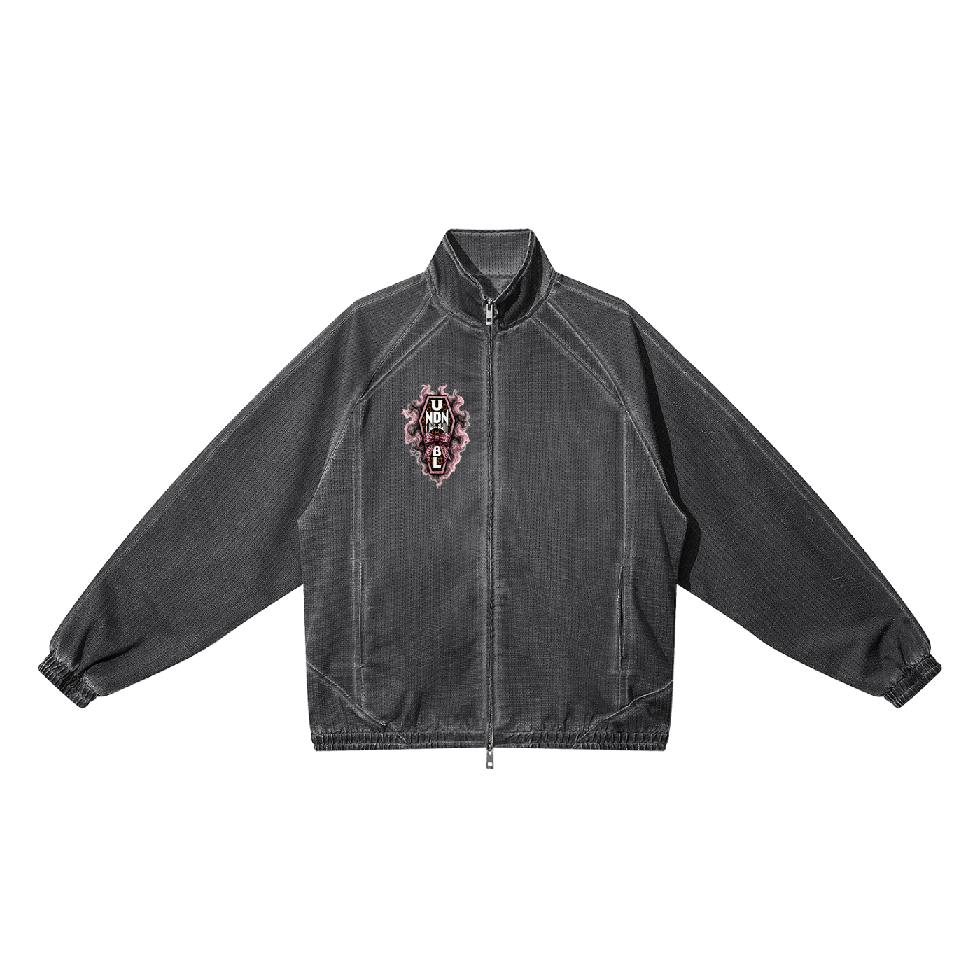 UNDNIBL × PINK Vintage Wash Full Zip Mesh Jacket